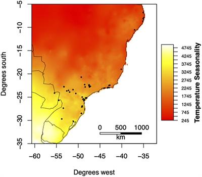 Environmental Seasonality Regulates Community Evenness in Neotropical Bat Communities